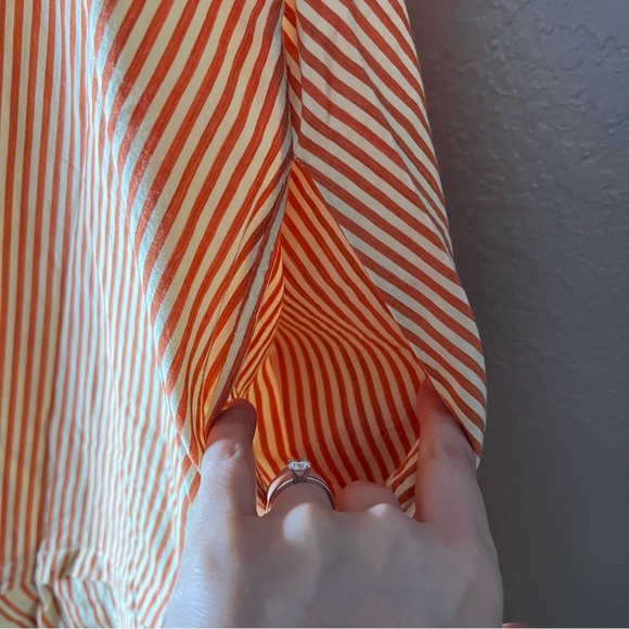 Free People Be Real Mini Dress/Tunic in Rust Stripe Size Small - Picture 13 of 13